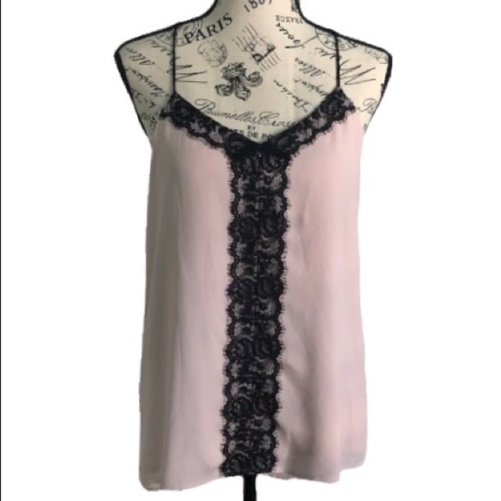 🌟3/$12 Express Pink Camisole With Lace Detail